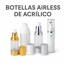 envases airless, acrilico, pump