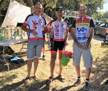 Podium ch. du Gard "supers-vétérans".