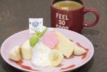 バナナショートケーキ カフェ