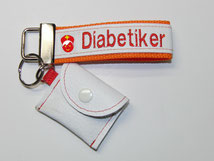 Diabetiker  Schlüsselanhänger Notfallset Anhänger Diabetes