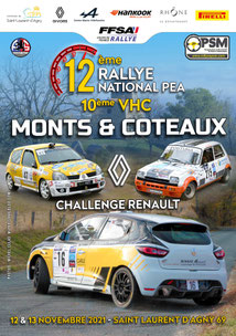 affiche rallye monts et coteaux 2021