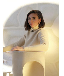 Olivia Cognet,  french ceramist LA, los angeles, céramics vallauris, design, ceramic lamps, ceramic fresco