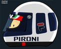 Helmet of Didier Pironi by Muneta & Cerracín