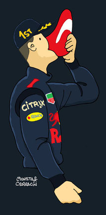 Daniel Ricciardo by Muneta & Cerracín