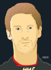 Romain Grosjean by Muneta & Cerracín