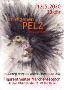 Plakat Lesung - Autoren: Dorothee Leipoldt und Constanze Wirsing - Musik: Akki Schulz 