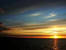 Sonnenuntergang auf dem Meer