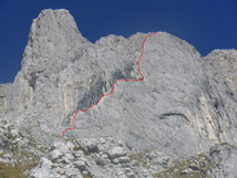 Routenverlauf Sparafeld Diagonale