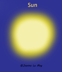 Image du soleil sous-titré an anglais pour que les parents puissent apprendre l'anglais à leurs enfants.