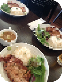 re:scafe名物・アボ豚ランチ