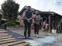 DIY、暗渠排水、リフォーム、枕木、ベルギースライス、エクステリア、施工例