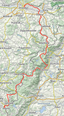 Ursprünglich geplante Etappe © MapOut © OpenStreetMap contributors