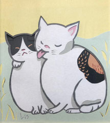 Lis 「恋する風景3」 ¥8,800 彫紙アート 140㎜×160㎜(内寸110㎜×130㎜)