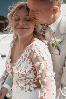 Inniger Moment Brautpaar Hochzeit Germersheim Hochzeitsfotografie Südpfalz