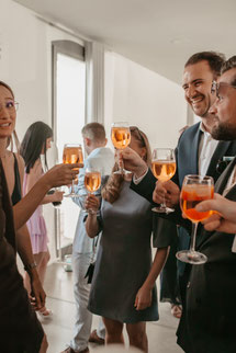 Aperol Anstoßen Hochzeitsfeier Germersheim Südpfalz