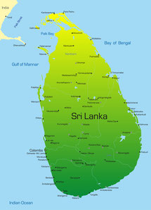 Karte von Sri Lanka