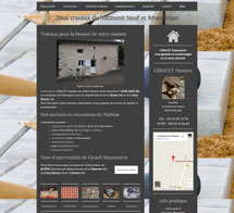site Girault Maçonnerie cree en formation avec e-cime.fr spécialiste du site avec optimisation Référencement pour TPE