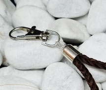 5. Endkappe aus 925er Silber mit Metall Karabiner