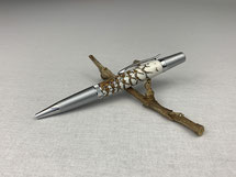 Drehkugelschreiber aus Fichtenzapfen mit Kunstharz, Sierra Elegant