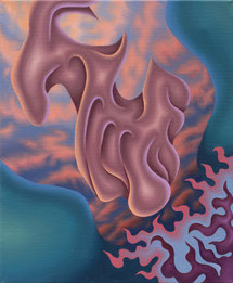 Protract, 2022, oil on canvas, 43 x 35 cm