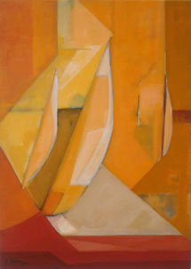 Mistral, Acryl auf Leinwand, 50 x 70 cm, 2008