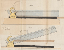 Calculateur Gelinsky. Lecoy, François; Méthode simple et facile pour lever les plans, Paris 1846.
