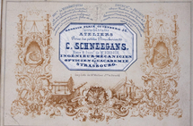 Trade card of C. Schneegans, who succeeded Diebold in 1839 [8]. Schneegans handed over his business to Emile Schmidt (1821-1865) in 1851 [9].