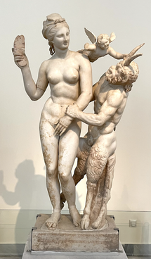 Aphrodite Pan & Eros, c. 100 BC.,  Athens, National Archeological Museum.