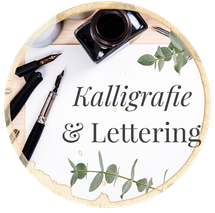 Kalligrafie, Lettering, Kalligrafiefeder & Tintenglas