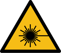 Warnschild Laser