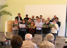 Hier gemeinsam mit dem Kirchenchor