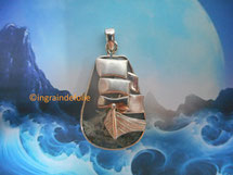  Pendentif agate mousse