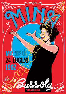 Mina, Mina concerto, Mina Poster, Mina Bussola