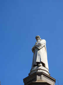 Statue Leonardo Da Vinci, Mailand