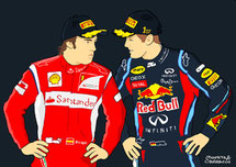 Sebastian Vettel by Muneta & Cerracín