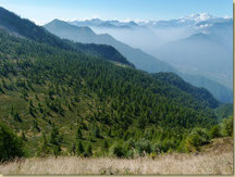 panorama durante la salita