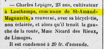 Le nouvelliste de Bellac 04/03/1923