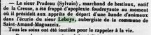 Journal le 20 décembre du 21/05/1853
