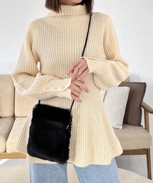 ペプラムのロングニット  6,490円→3,680円(税込)