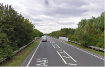 Bicester, A41 flyover bridge over East West Rail 