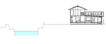 うちかど助産院断面図