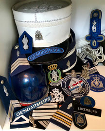 Luxembourg Gendarmerie Patches Display