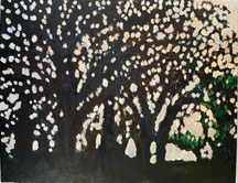 かいがのみせあかちゃん　風景画　桜並木