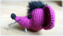egér fej mouse head amigurumi