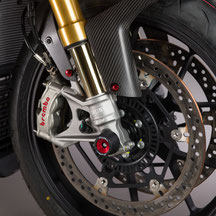 Zubehör für Aprilia Motorradmodell - Ansicht rechts montiert - Bild vergrößerba