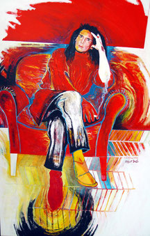 Birgit Doll, Acryl auf Leinen 110 x 180cm 1996