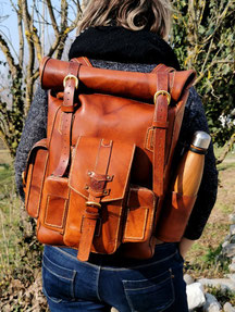 sac a dos cuir randonnée