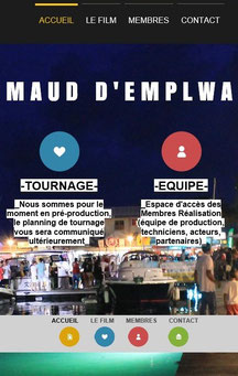 MAUD D'EMPLWA la page d'accueil du site internet