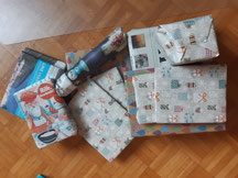 verpackte Weihnachtsgeschenke