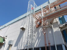 タラップ墜落防止システム：工事前写真